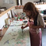 Kate at her Open Studio