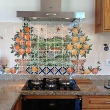mediteranian Kitchen Tile mural