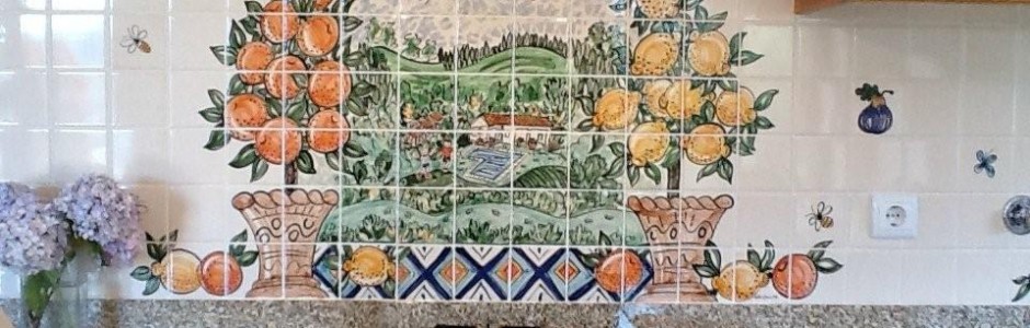 mediteranian Kitchen Tile mural