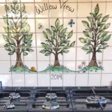 willow kitchen cooker tile mural
