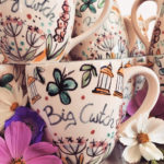 The Big Cwtch, hand painted mugs