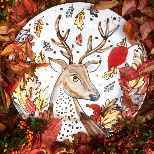 Christmas Reindeer Plate