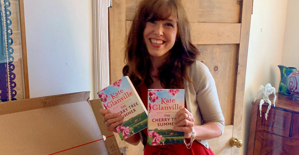 Kate with her new book The Cherry Tree Summer