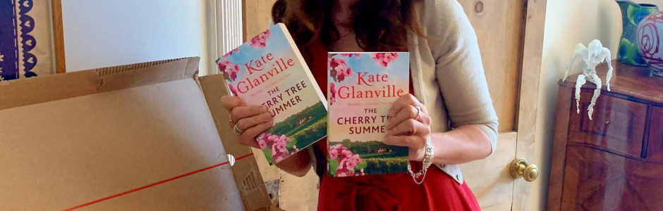 Kate with new book The Cherry Tree Summer