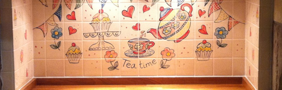 Hand Painted Humber Farm Kitchen Tile Mural