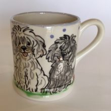 Dog hand painted Mug