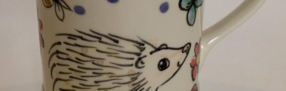 Hedgehog hand painted Mug