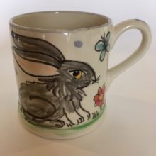 Hare hand painted Mug