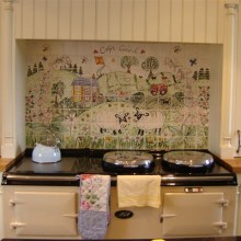 personalised farm yard Aga Splashback Tiles