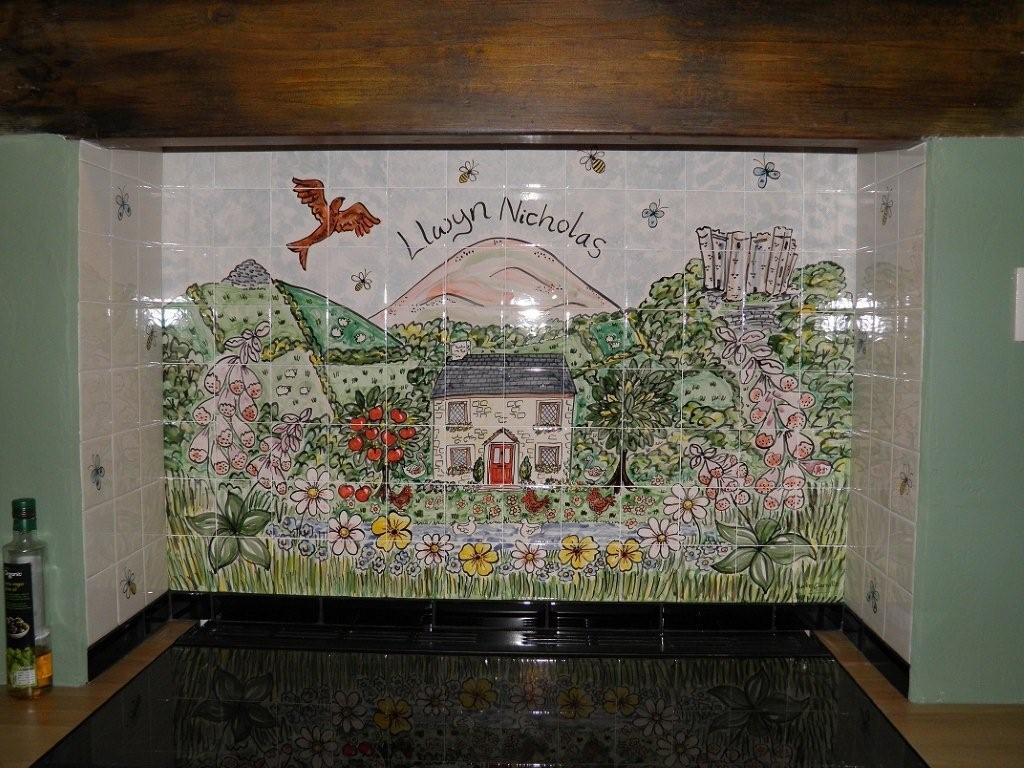Hand Painted Kitchen Tiles and Tile Murals and Splashbacks