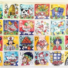 Single Alphabet ceramic wall Tiles