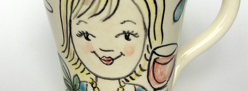 Personalised mug of lady