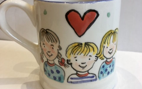 our kids personalised mug