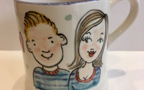personalised his and hers mug