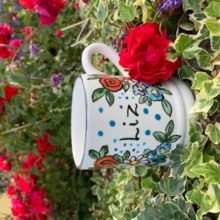 Personalised hand painted name mug Liz