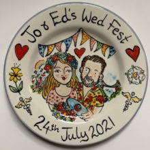 Wed Fest hand painted plate July 2021