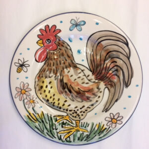 Hand painted Easter plate gift